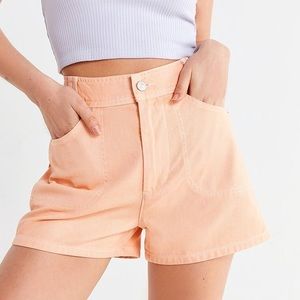 High waisted coral UO shorts